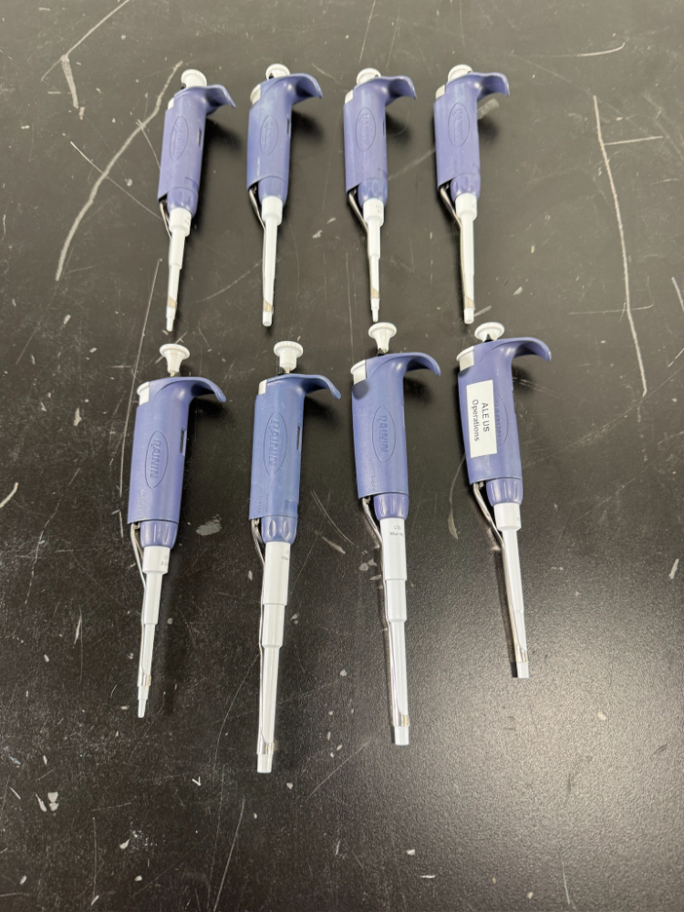 Image of Rainin Pipet Lite Single Channel Pipettes - Quantity 8